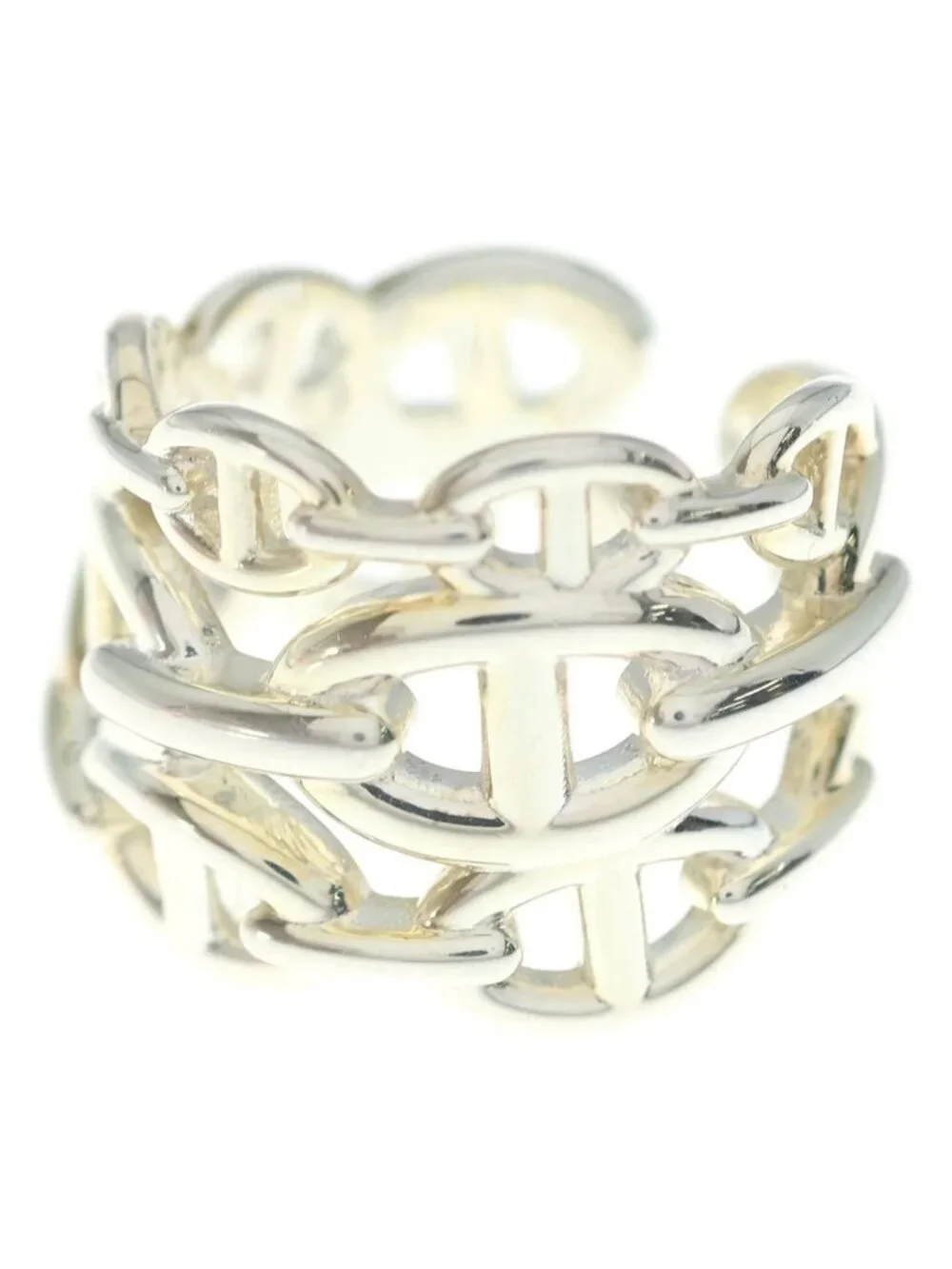 Hermes Chaine D'ancre GM Ring Silver